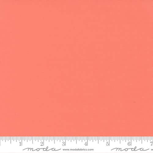 Bella Solid Coral Moda Cotton Fabric MD 9900 147