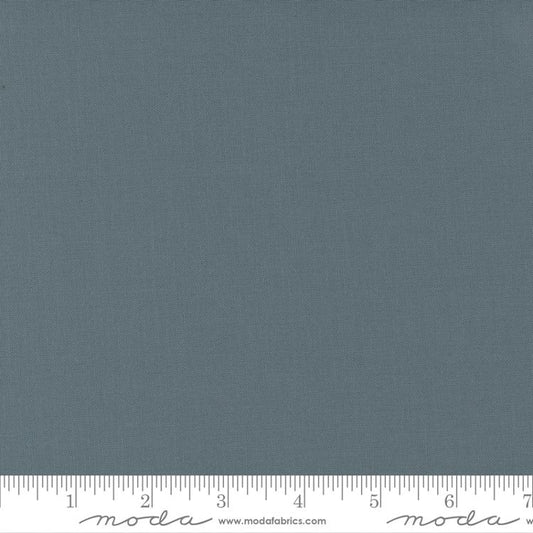 Bella Solid Graphite Grey Blue Moda Cotton Fabric MD 9900 202