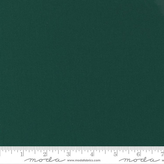 (SOLD PER BOLT) Bella Solids Christmas Green Moda Fabrics Cotton Fabric MD 9900 14-FB